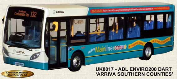 Arriva Southern Counties Enviro200